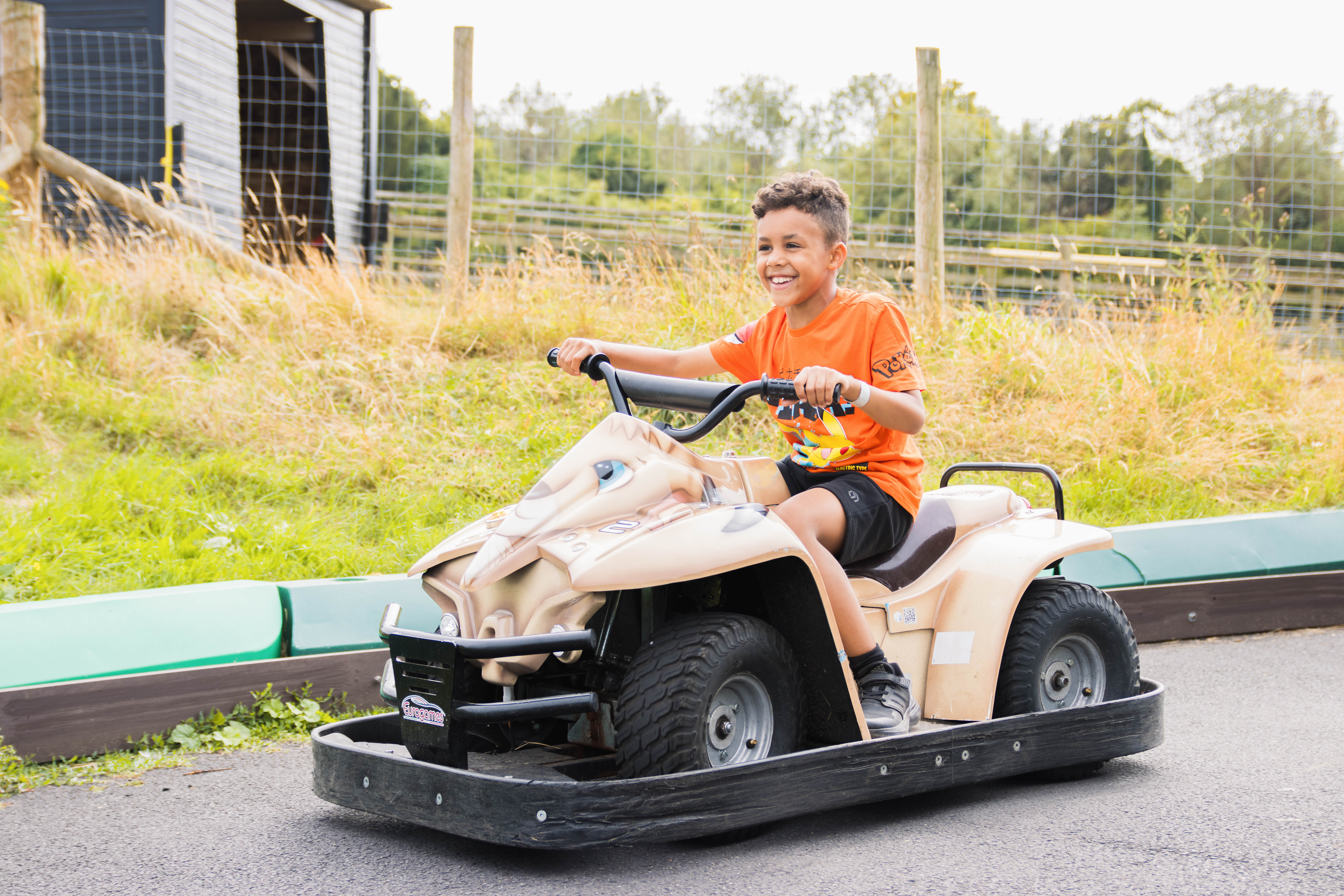 Enjoying the quad bikes