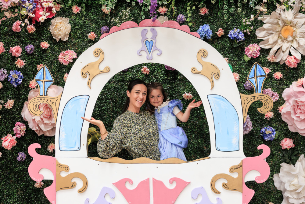 Mother and daughter enjoying the event