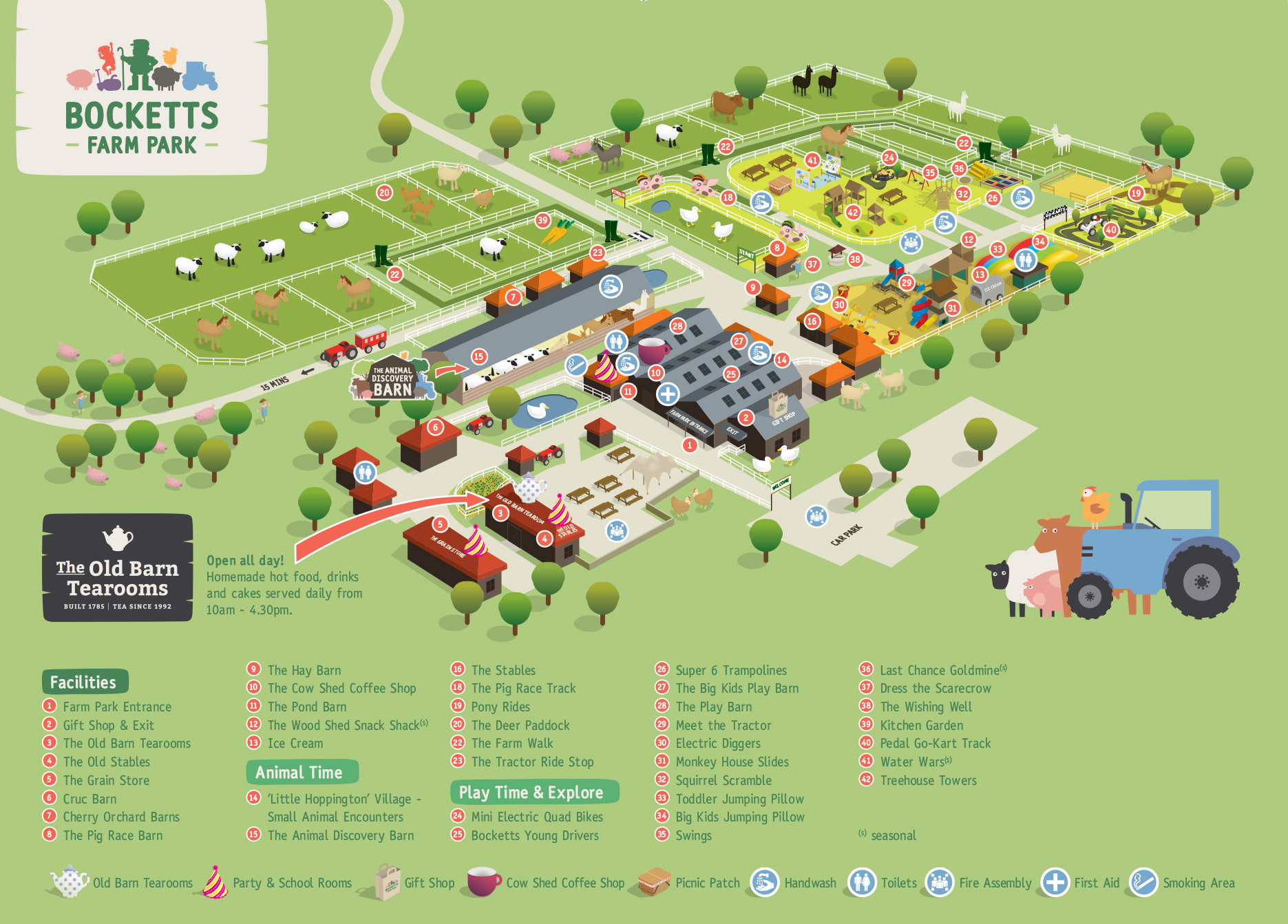 Bocketts Farm map Bocketts Farm Park