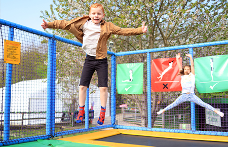 trampolines