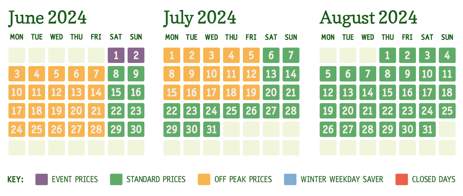 Pricing Calendar
